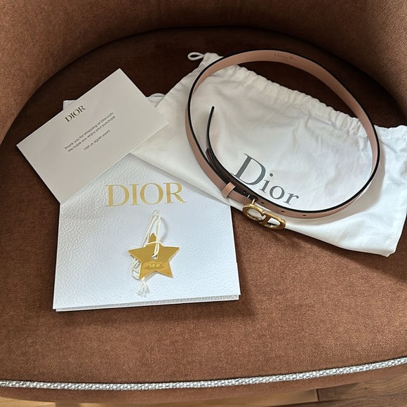 Christian Dior Rose Des Vents 20mm Saddle Belt - 75 - Picture 15 of 15